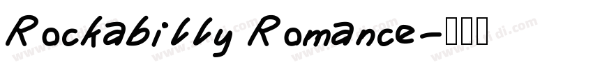 Rockabilly Romance字体转换